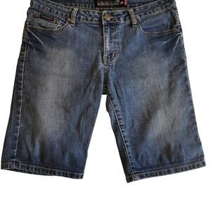 Richcow Jeans Women Denim Shorts size 9, Dark Blue